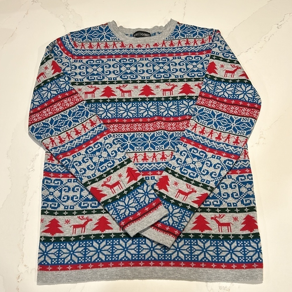 Wear it Forward Christmas Sweater not-so-ugly Crewneck Pullover Winter Sz Small